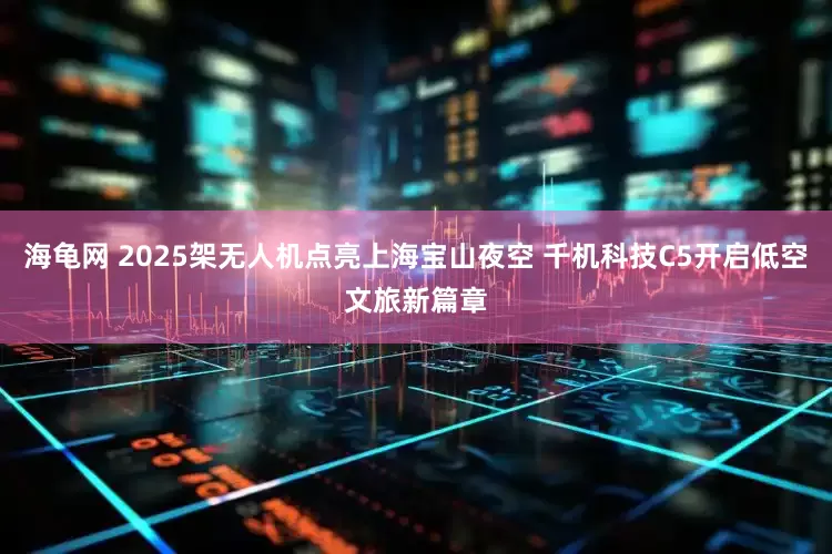 海龟网 2025架无人机点亮上海宝山夜空 千机科技C5开启低空文旅新篇章
